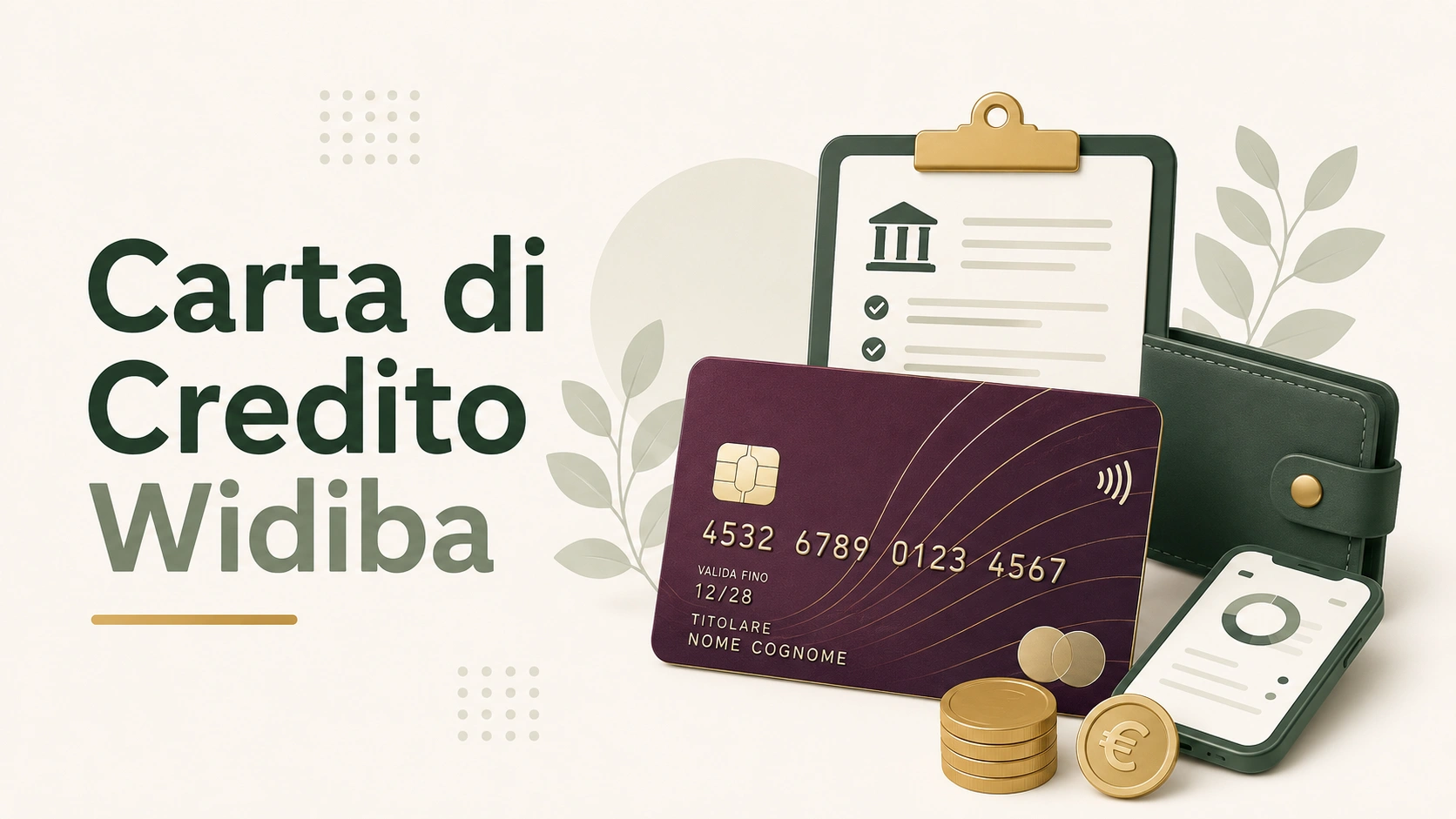 Carta di credito Widiba: Classic, Gold, Oronero con plafond e canoni