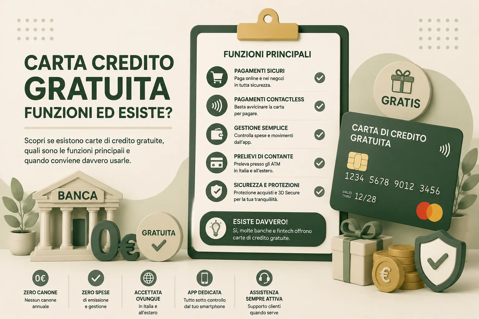 Carte di credito a canone zero 2026: quali costi restano?