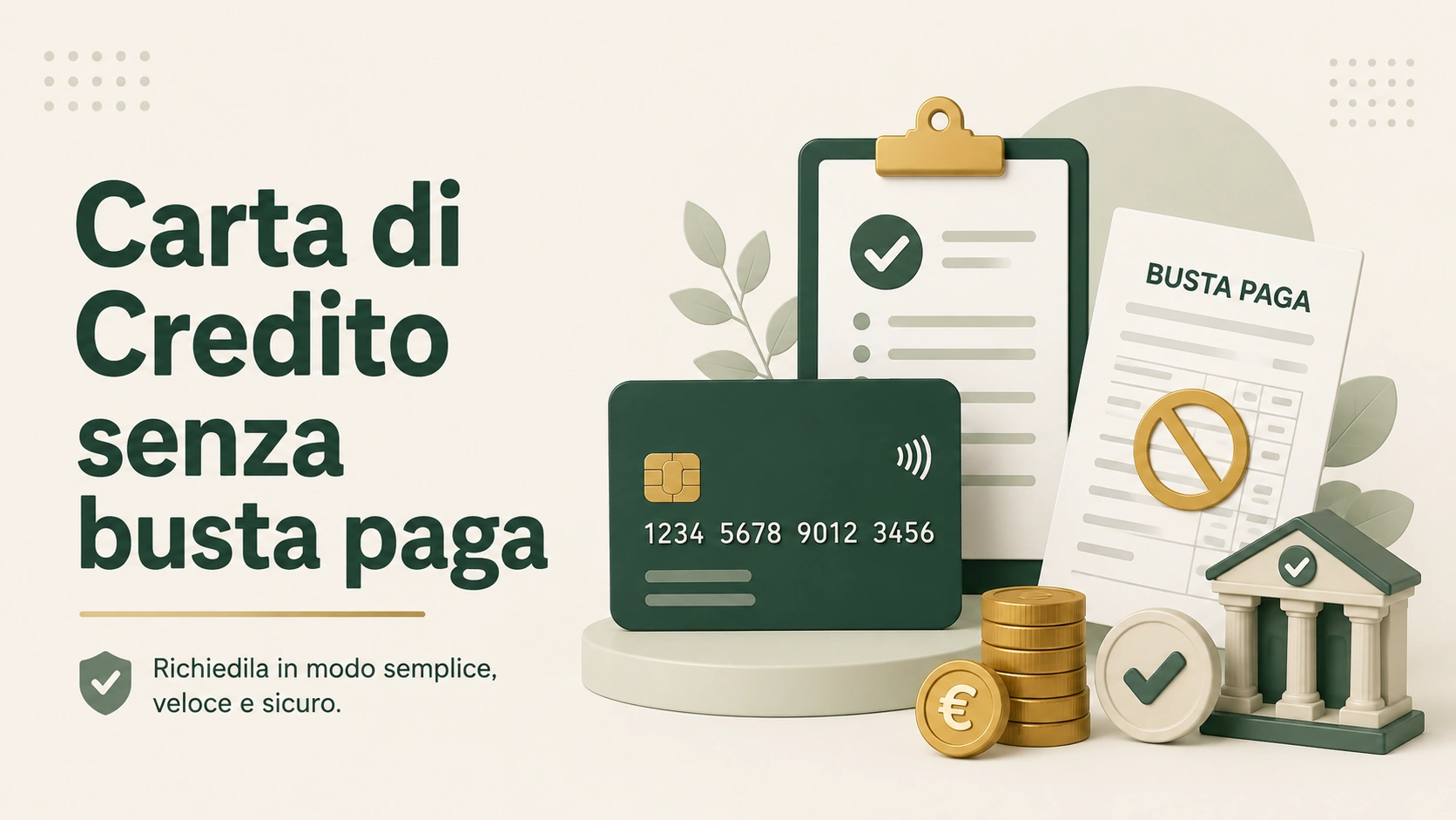 Carta di credito senza busta paga: cosa chiedono davvero?
