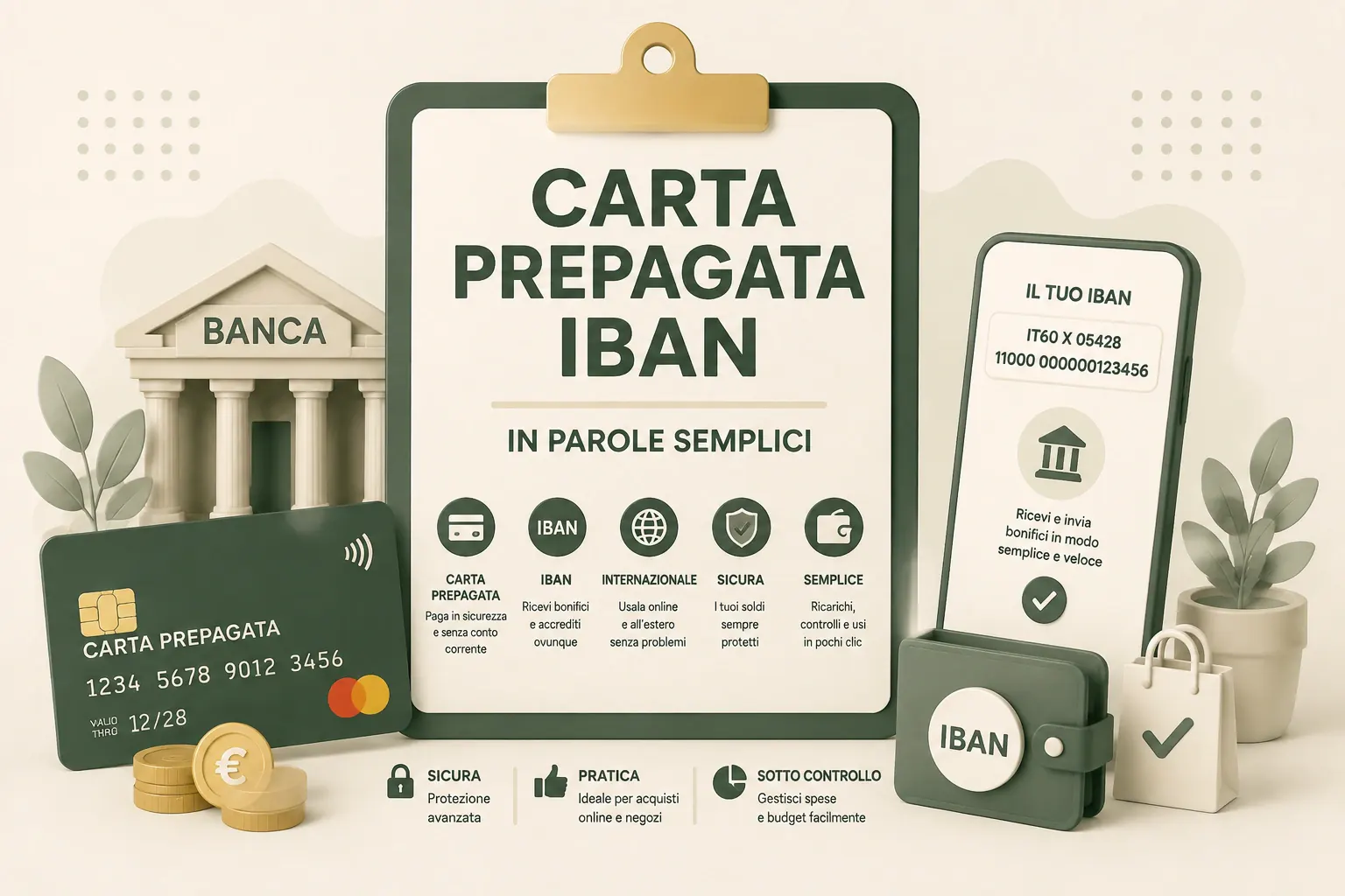Carta prepagata con IBAN gratis: costi e limiti