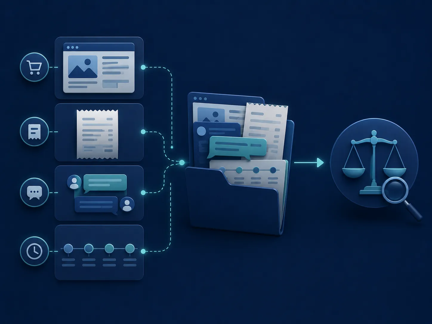 Prove utili per una contestazione chargeback: ordine, ricevuta, conversazioni e cronologia