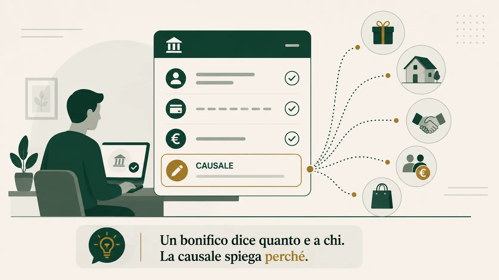Causale bonifico: cosa scrivere senza complicarsi la vita