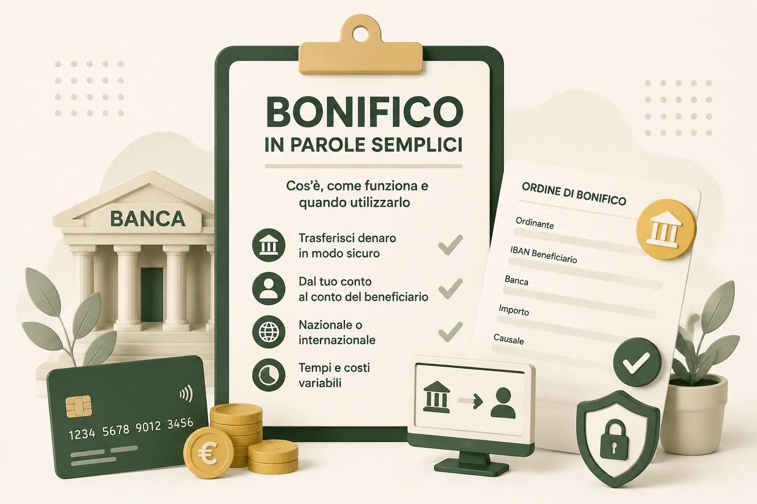 Come fare un bonifico senza sbagliare IBAN, importo o causale