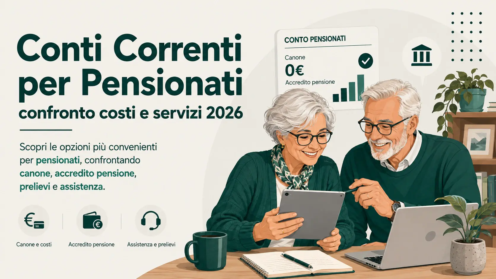 Conto per pensionati 2026: quali costi contano più del canone?