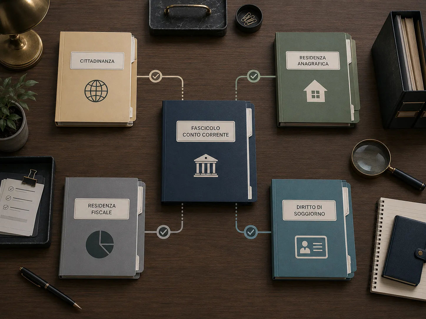 Cittadinanza, residenza, posizione fiscale e diritto di soggiorno sono verifiche distinte