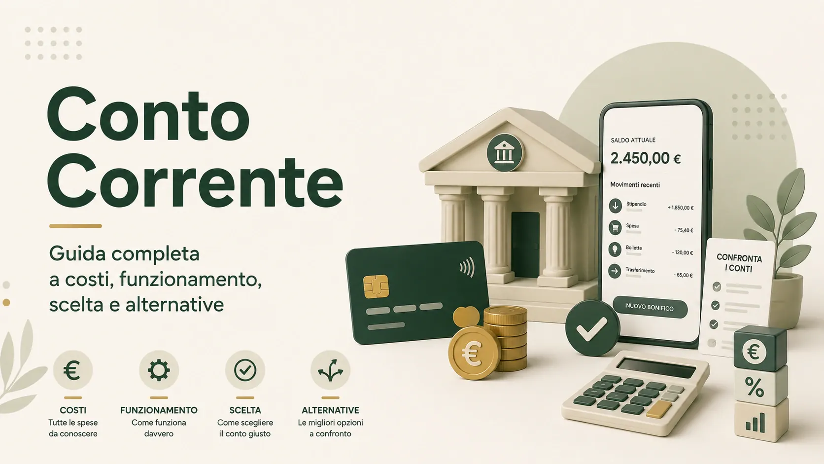 Conto corrente: come funziona, quanto costa e come scegliere quello giusto