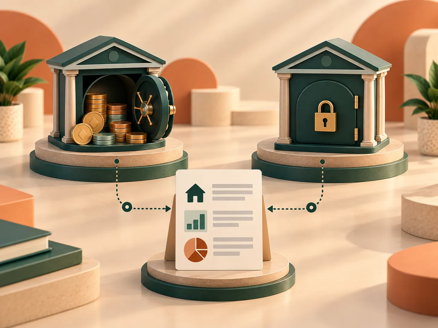 Illustrazione della differenza tra conto deposito libero e vincolato ai fini del patrimonio ISEE