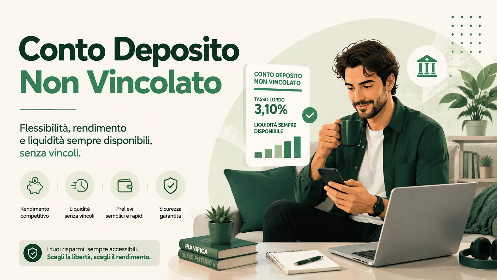 Conti deposito liberi 2026: rendimenti e confronto