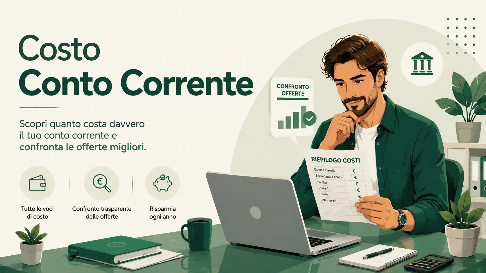 Costo conto corrente: quanto paghi davvero in un anno?