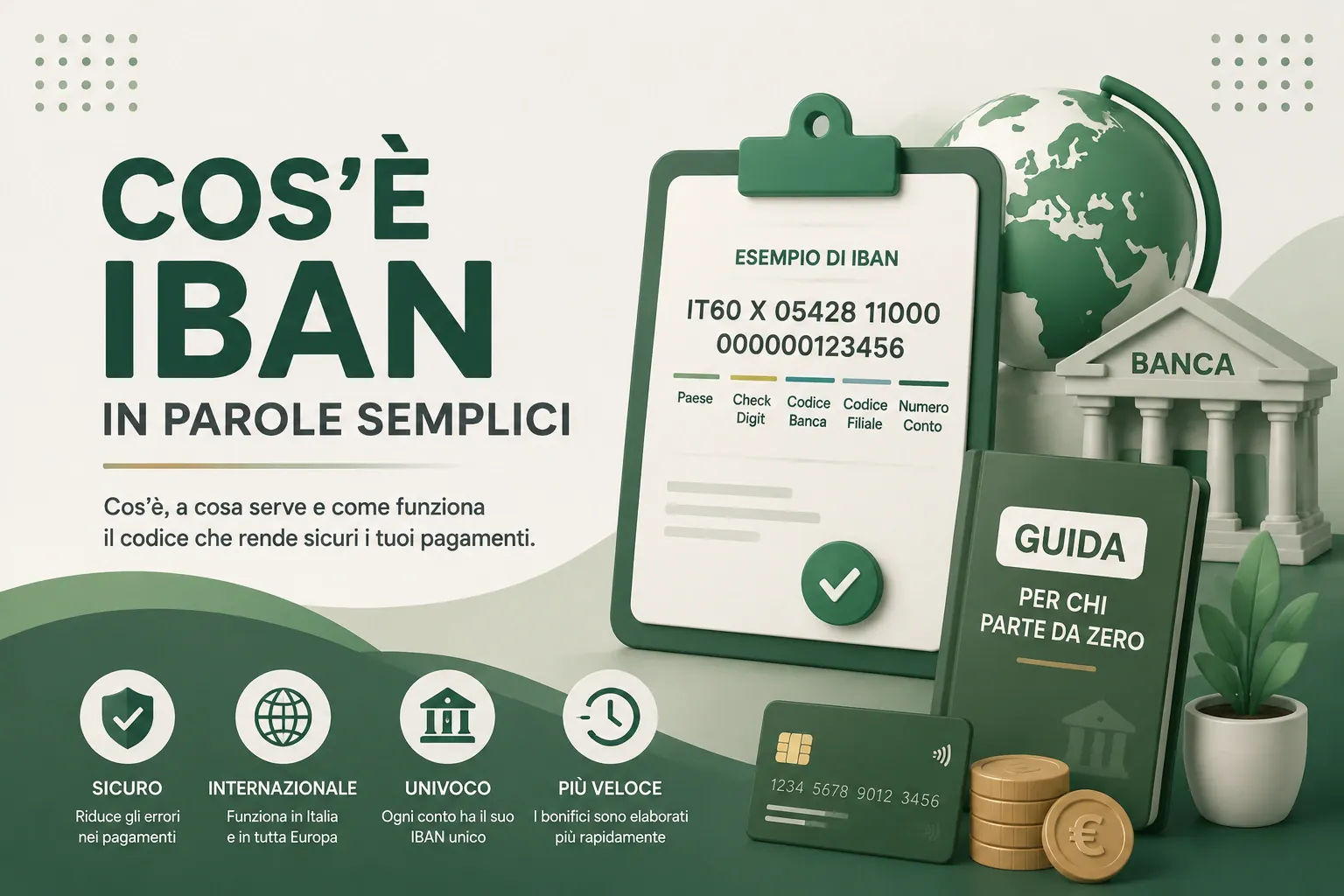 IBAN: cos'è, quante cifre ha, dove trovarlo e sicurezza