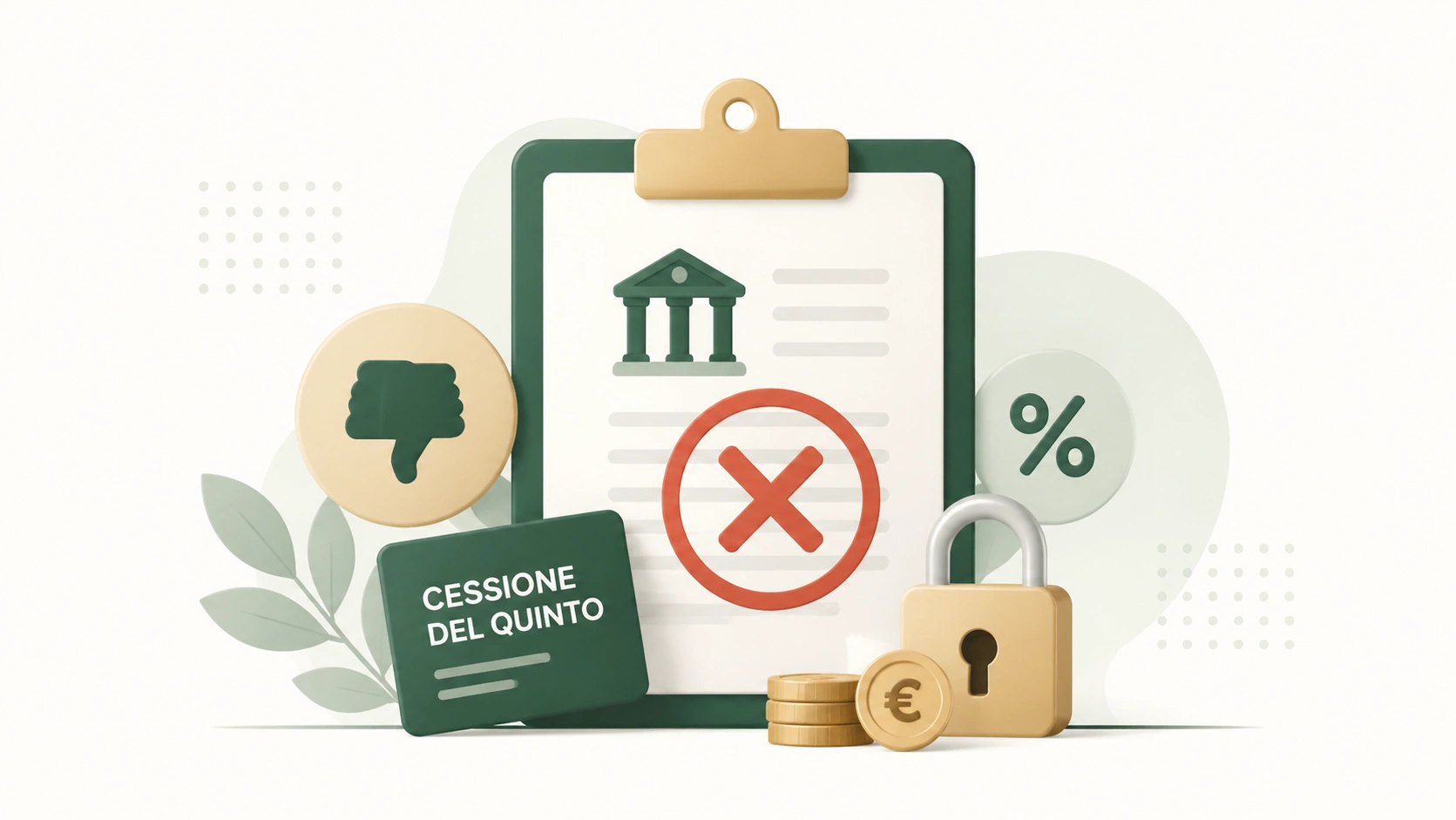 Cessione del quinto rifiutata: perché può succedere?