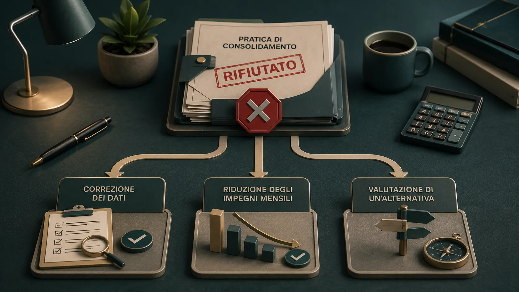Consolidamento debiti rifiutato: cause, controlli e alternative