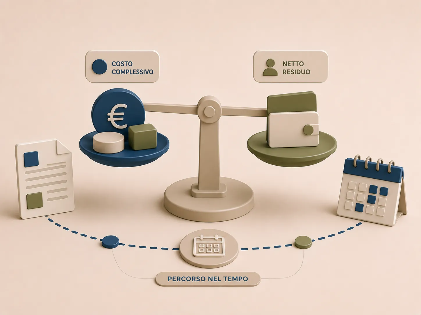 Bilancia tra costo complessivo della delega e stipendio netto residuo