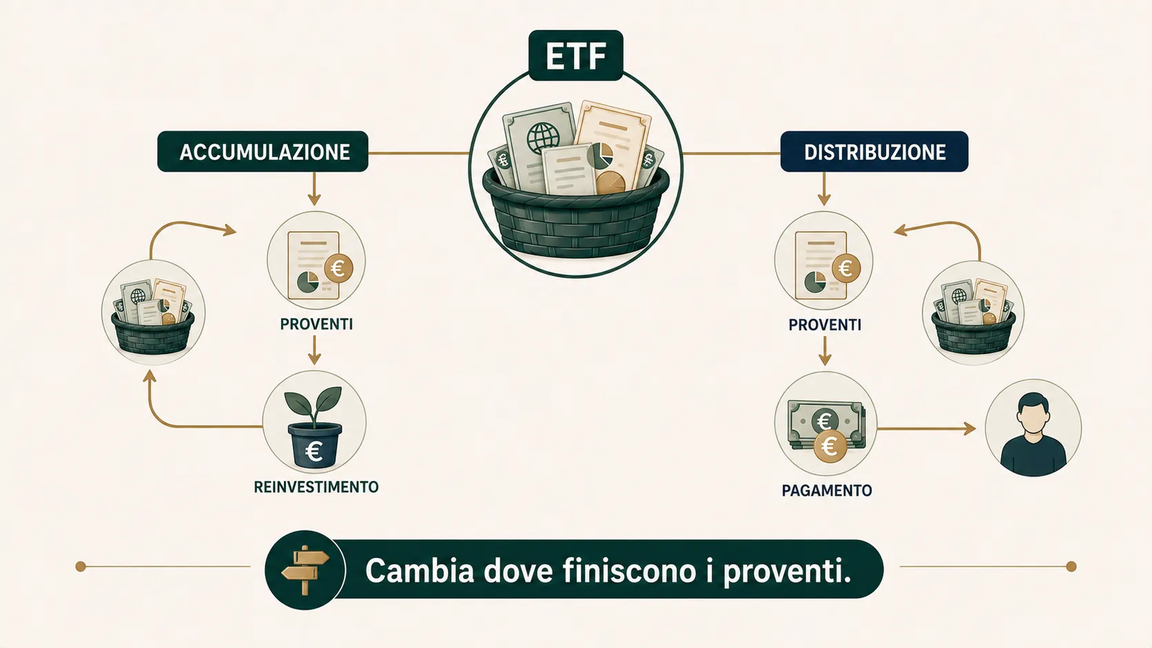 ETF ad accumulazione o distribuzione: cosa cambia davvero