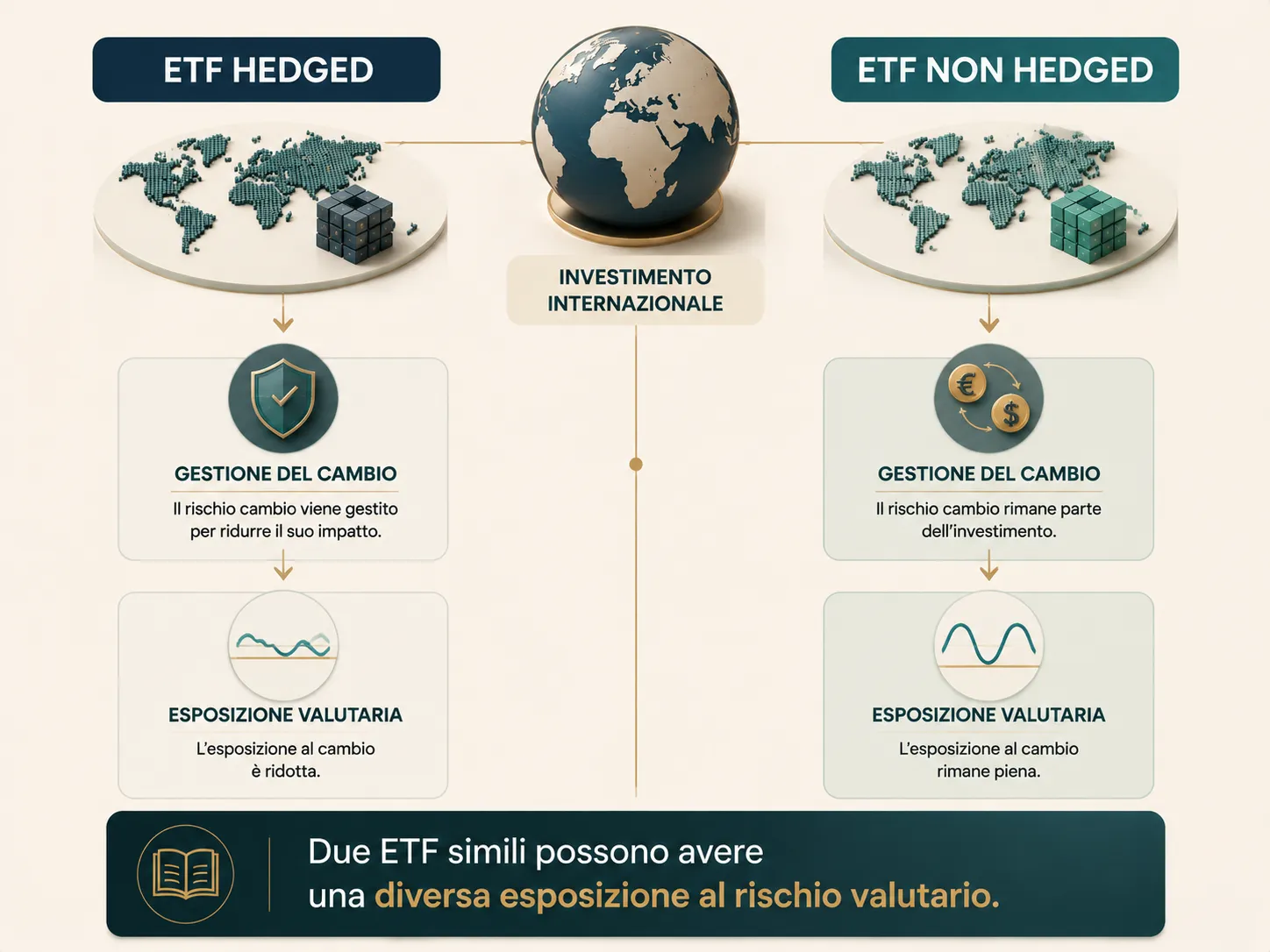 Confronto tra ETF hedged e non hedged