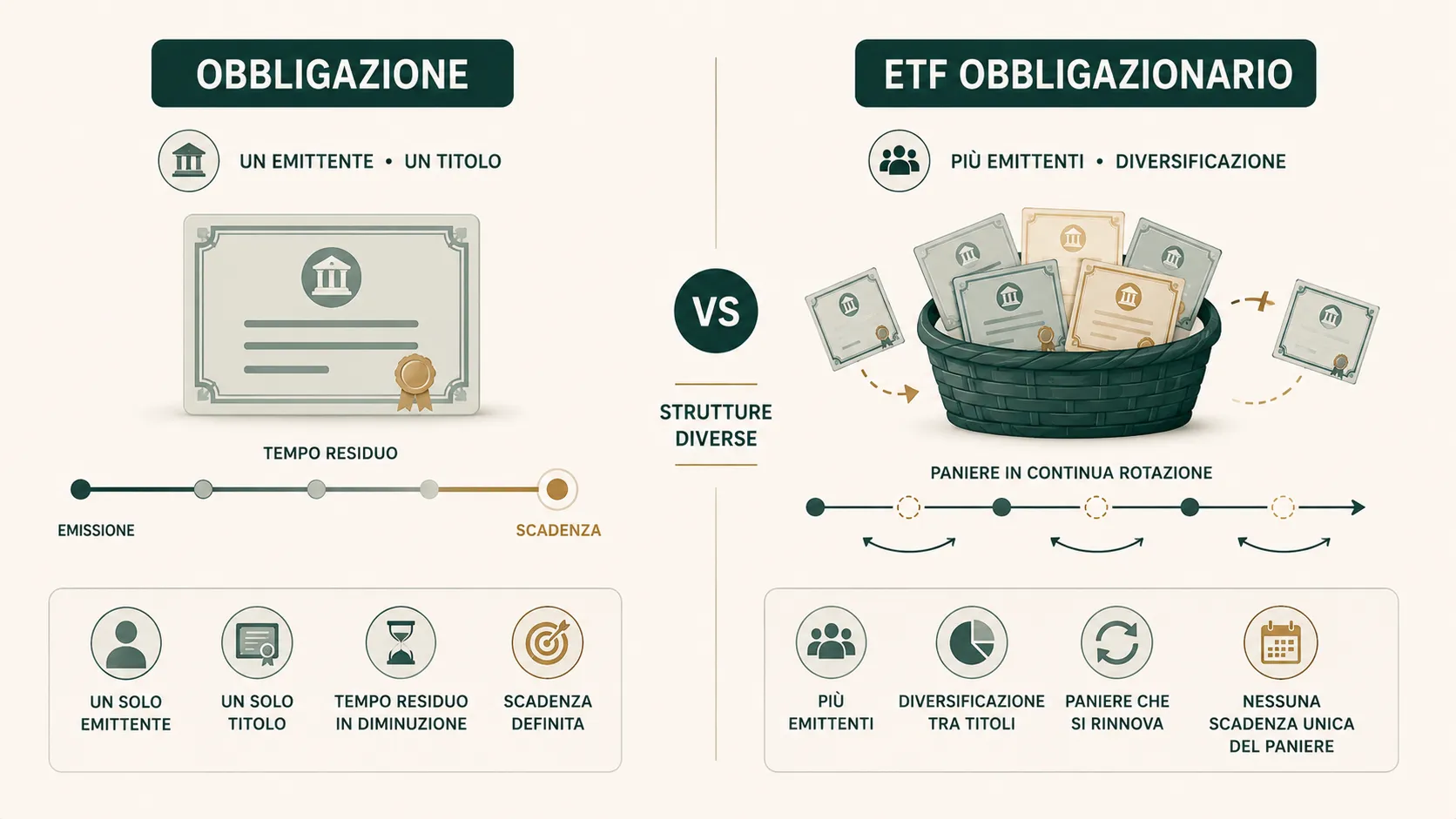 ETF obbligazionario vs obbligazione: cosa cambia davvero