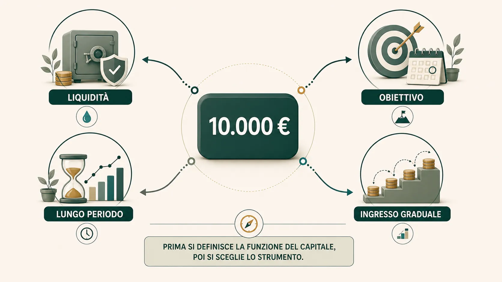 Investire 10.000 euro: cosa valutare e 4 strategie possibili