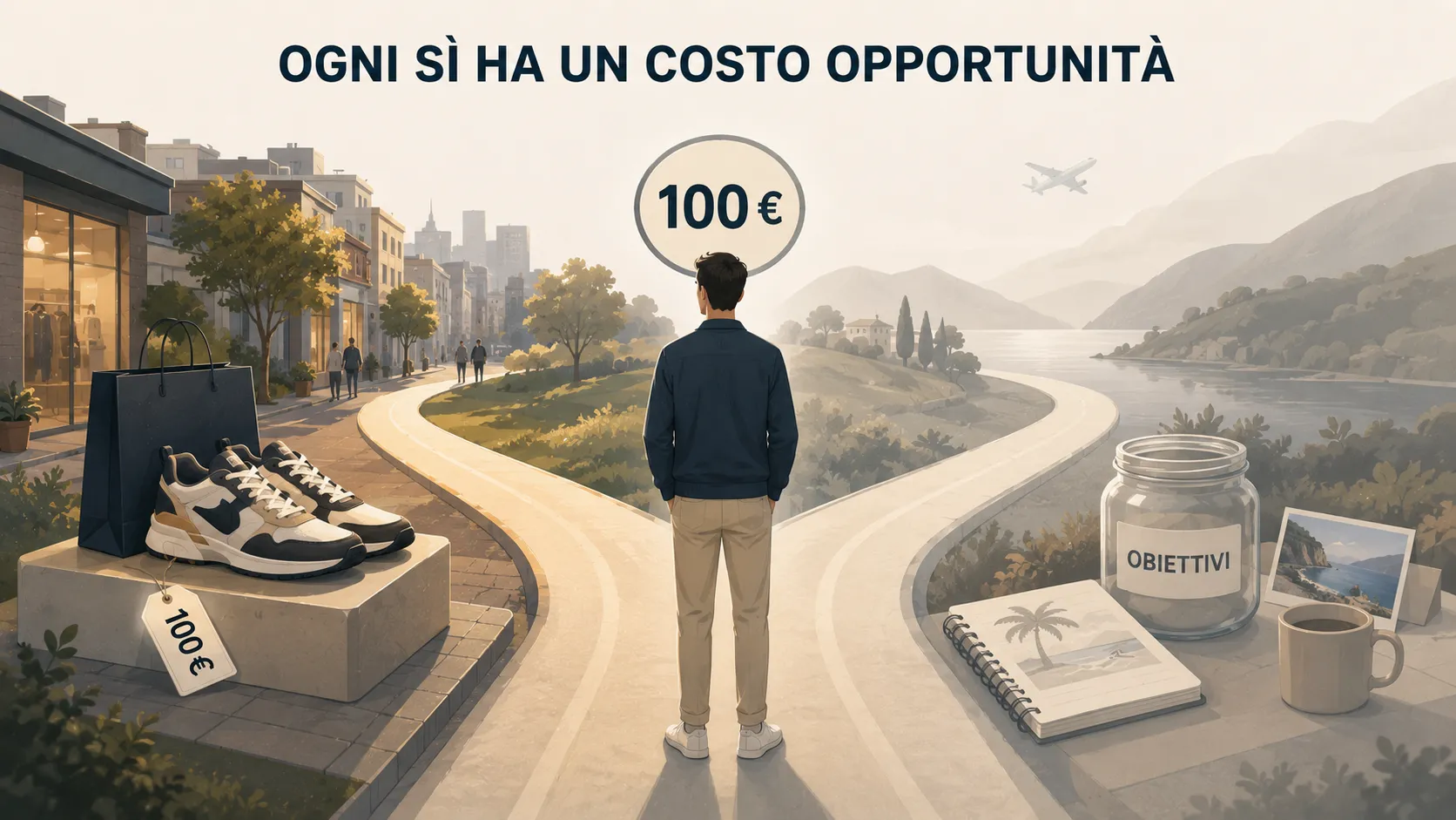 Esempio di costo opportunità tra acquisto e alternativa a cui si rinuncia