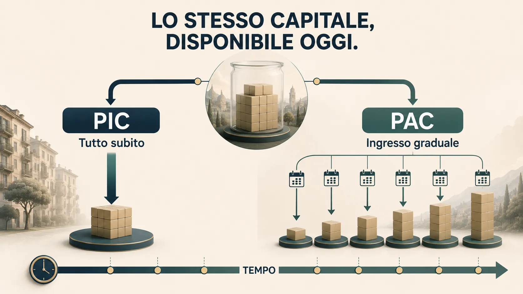 PAC o PIC: investire tutto subito o entrare a rate?