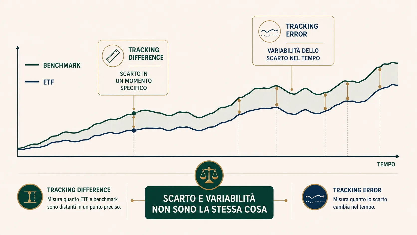 Tracking error e tracking difference negli ETF: cosa cambia davvero