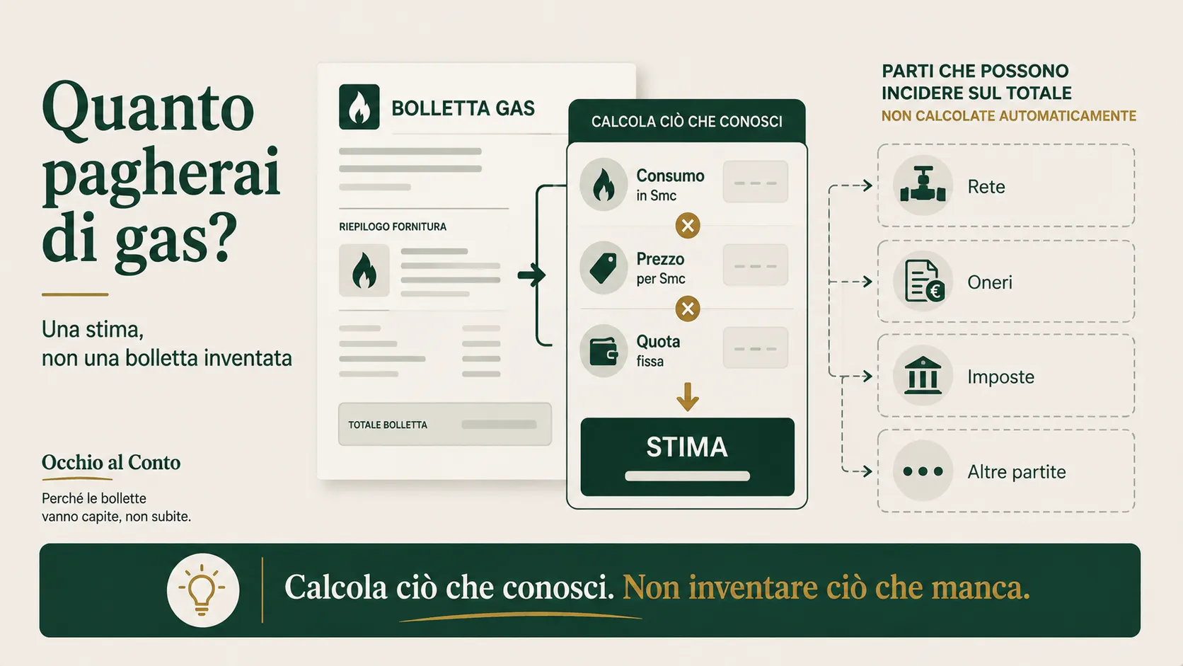 Come calcolare la bolletta gas: Smc, quote e totale