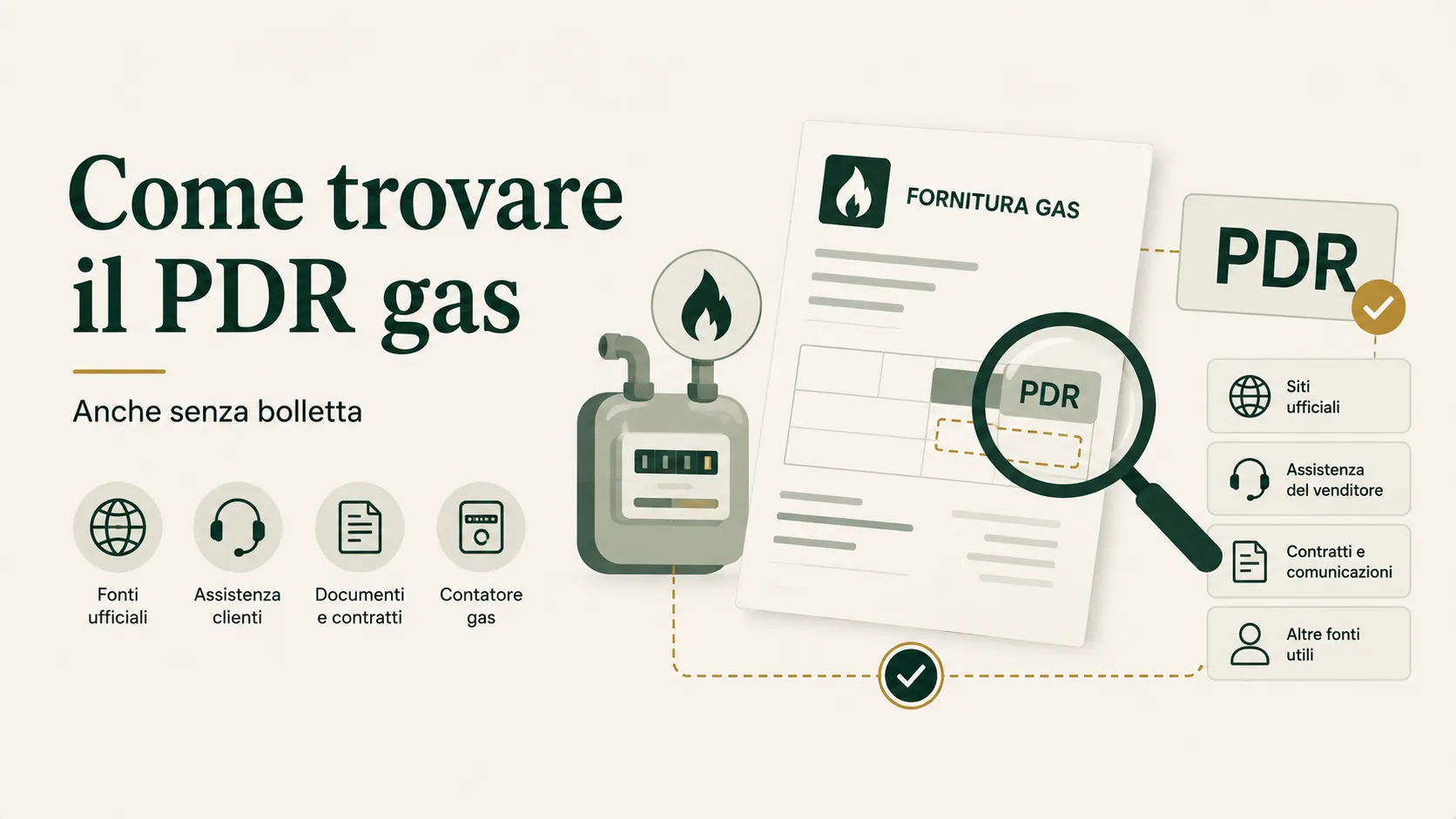 Codice PDR gas senza bolletta: dove cercarlo e a chi chiederlo