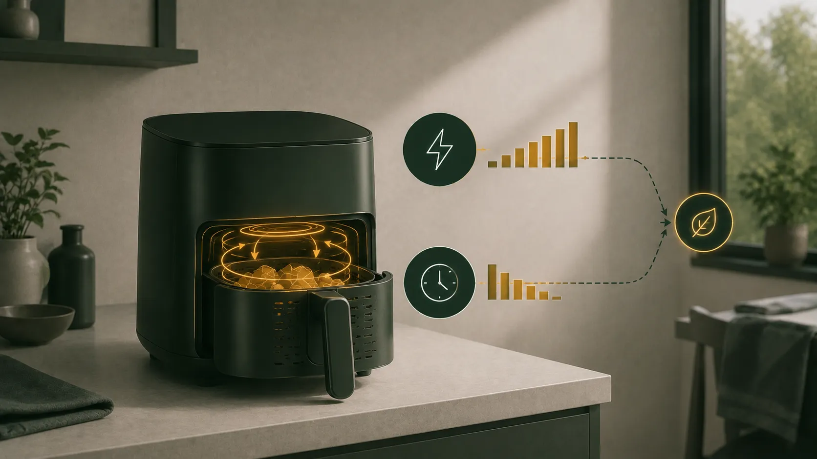Friggitrice ad aria: consumi e confronto col forno