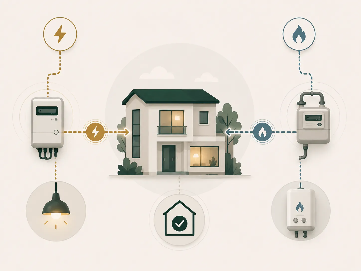 Luce e gas come due forniture distinte da verificare separatamente nella stessa casa